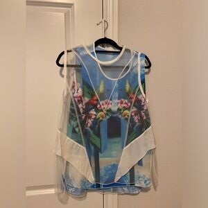 Edition | women tank top beach layered top sleeveless tank top size S/M